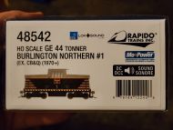 Rapido 48542 GE 44 Tonner Burlington Northern 1 Ex CB&Q