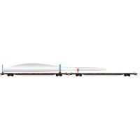 Micro-Trains 98302286 89' Flatcar, PEYX Wind Turbine Consist #8 (2-Pack)