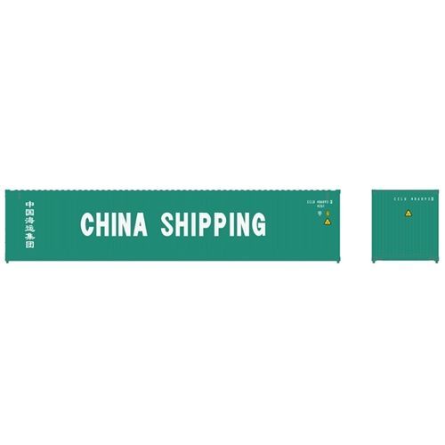 Atlas HO China Shipping CCLU 40' Container Set 2